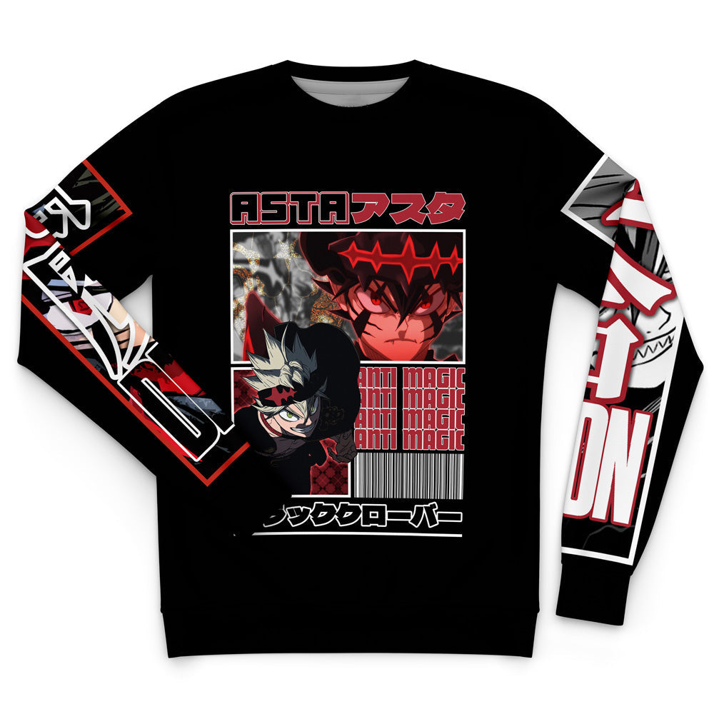 Morukai "Asta Black Clover Streetwear Sweatshirt