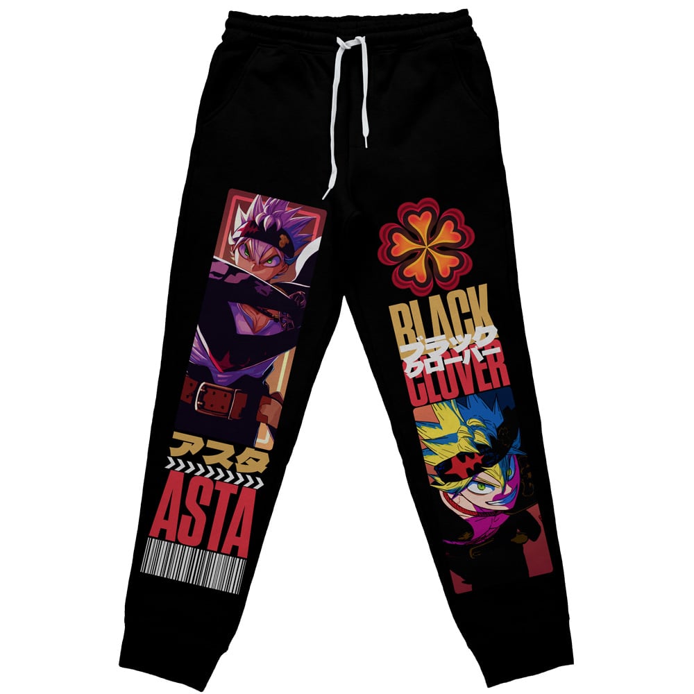 Morukai "Asta V3 Black Clover Streetwear Sweatpants