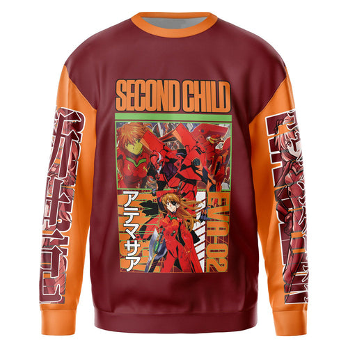 Morukai "Asuka Langley Sohryu x Eva 02 Neon Genesis Evangelion Streetwear Sweatshirt