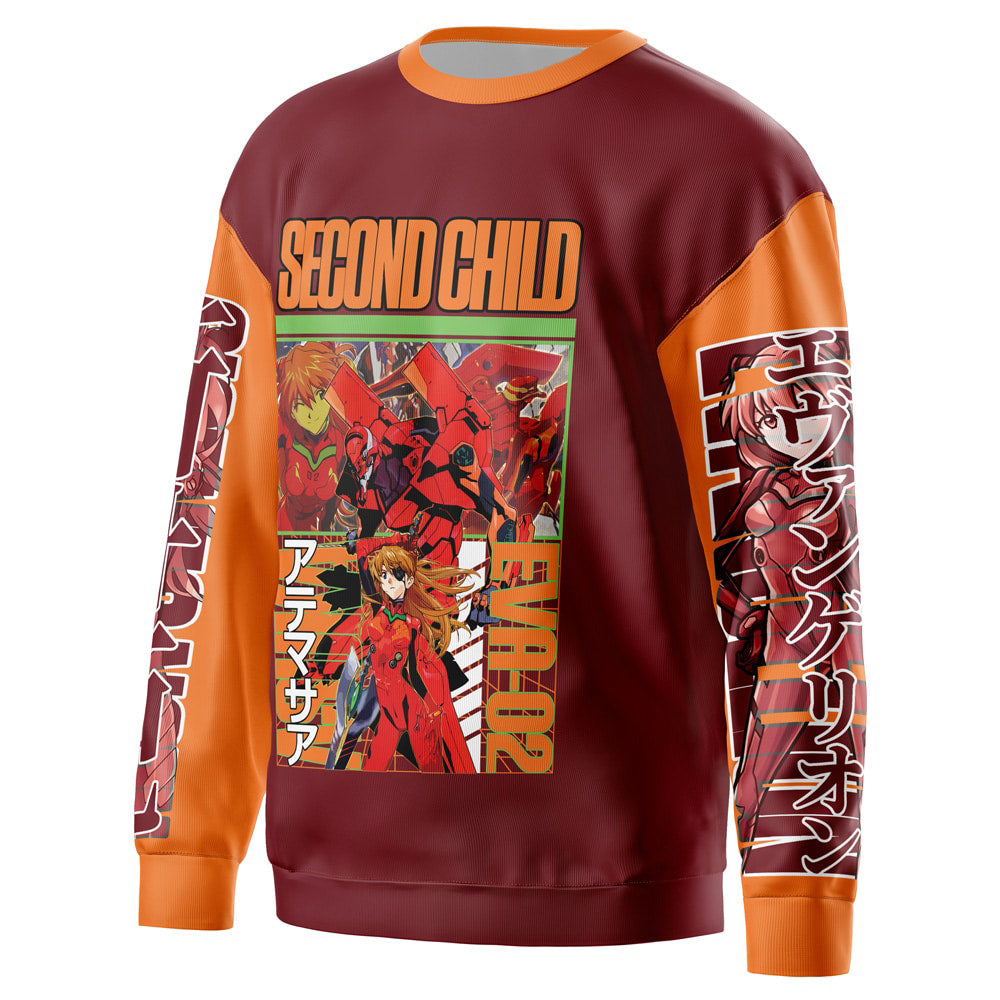 Morukai "Asuka Langley Sohryu x Eva 02 Neon Genesis Evangelion Streetwear Sweatshirt