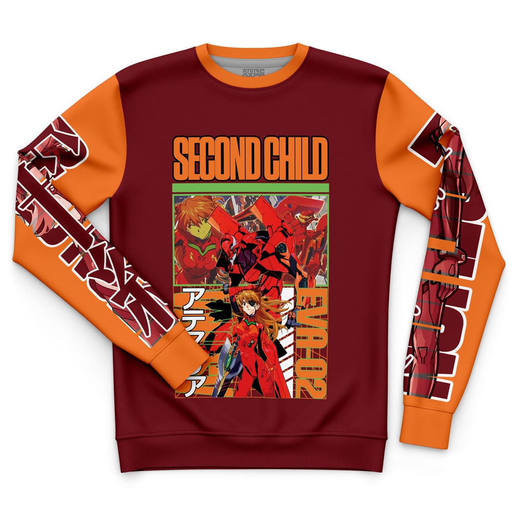 Morukai "Asuka Langley Sohryu x Eva 02 Neon Genesis Evangelion Streetwear Sweatshirt