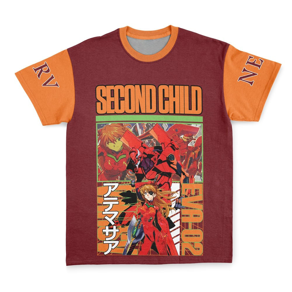 Morukai "Asuka Langley Sohryu x Eva 02 Neon Genesis Evangelion Streetwear T-Shirt