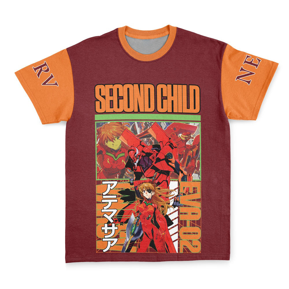 Morukai "Asuka Langley Sohryu x Eva 02 Neon Genesis Evangelion Streetwear T-Shirt
