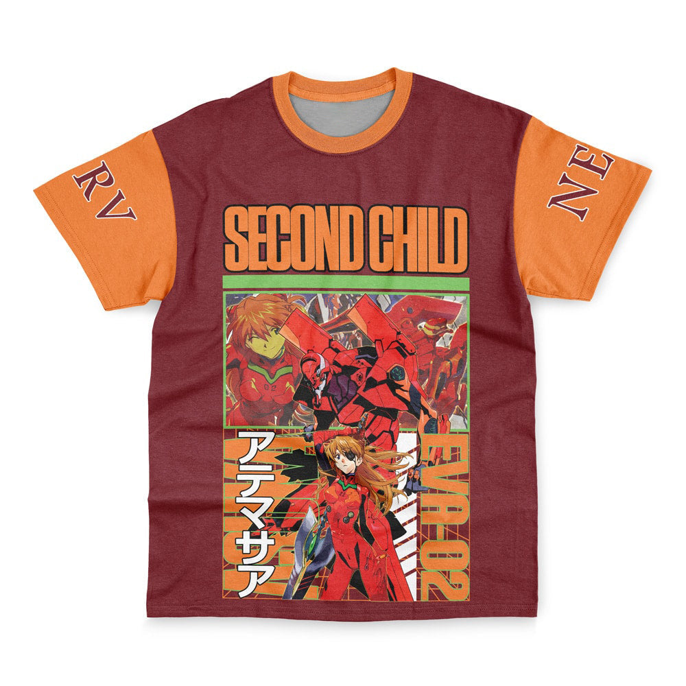 Morukai "Asuka Langley Sohryu x Eva 02 Neon Genesis Evangelion Streetwear T-Shirt