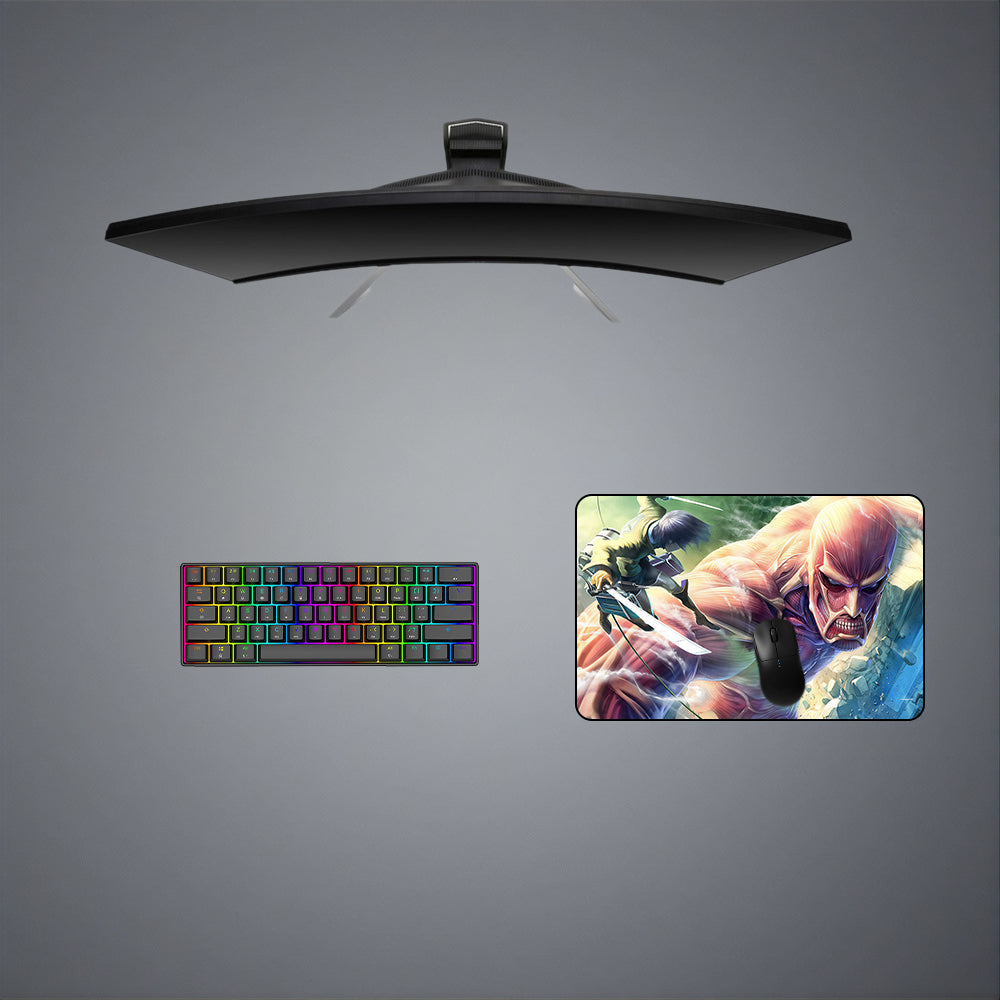 Morukai "Colossal Titan Fight" Attack on Titan Gaming Mouse Pad