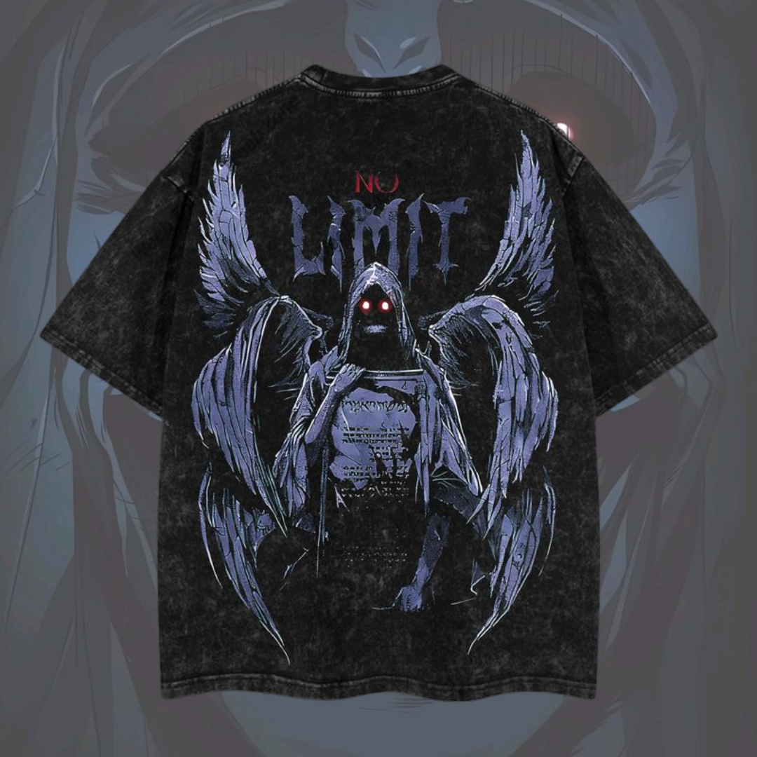 Morukai "Statue of God" Solo Leveling Vintage Washed Oversized T-Shirt V1