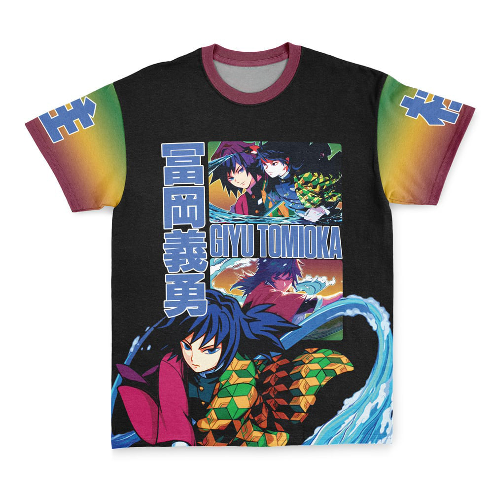 Morukai "Giyu Tomioka Water Breathing" Demon Slayer: Kimetsu no Yaiba Streetwear T-Shirt