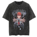 Morukai "Control" Chainsaw Man Vintage Washed Oversized T-Shirt