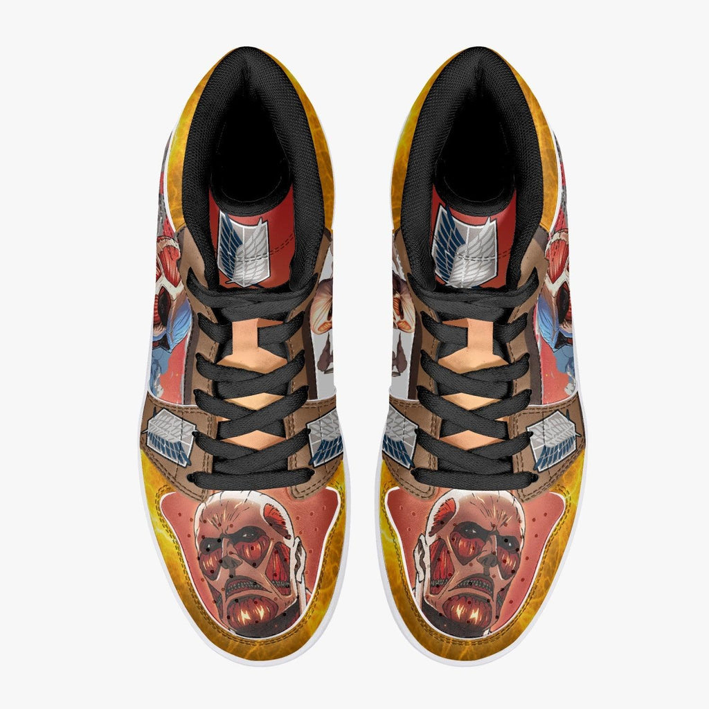 Morukai "Bertholdt Hoover Colossal Titan Shingeki no Kyojin Mid 1 Basketball Shoes