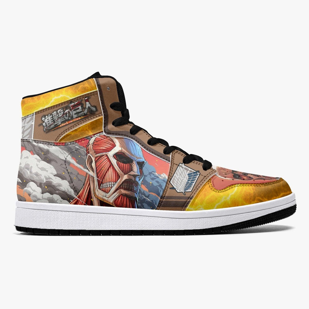 Morukai "Bertholdt Hoover Colossal Titan Shingeki no Kyojin Mid 1 Basketball Shoes