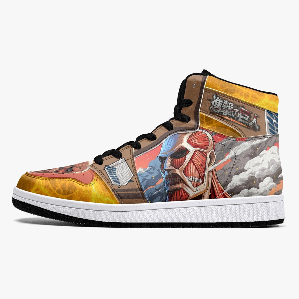 Morukai "Bertholdt Hoover Colossal Titan Shingeki no Kyojin Mid 1 Basketball Shoes