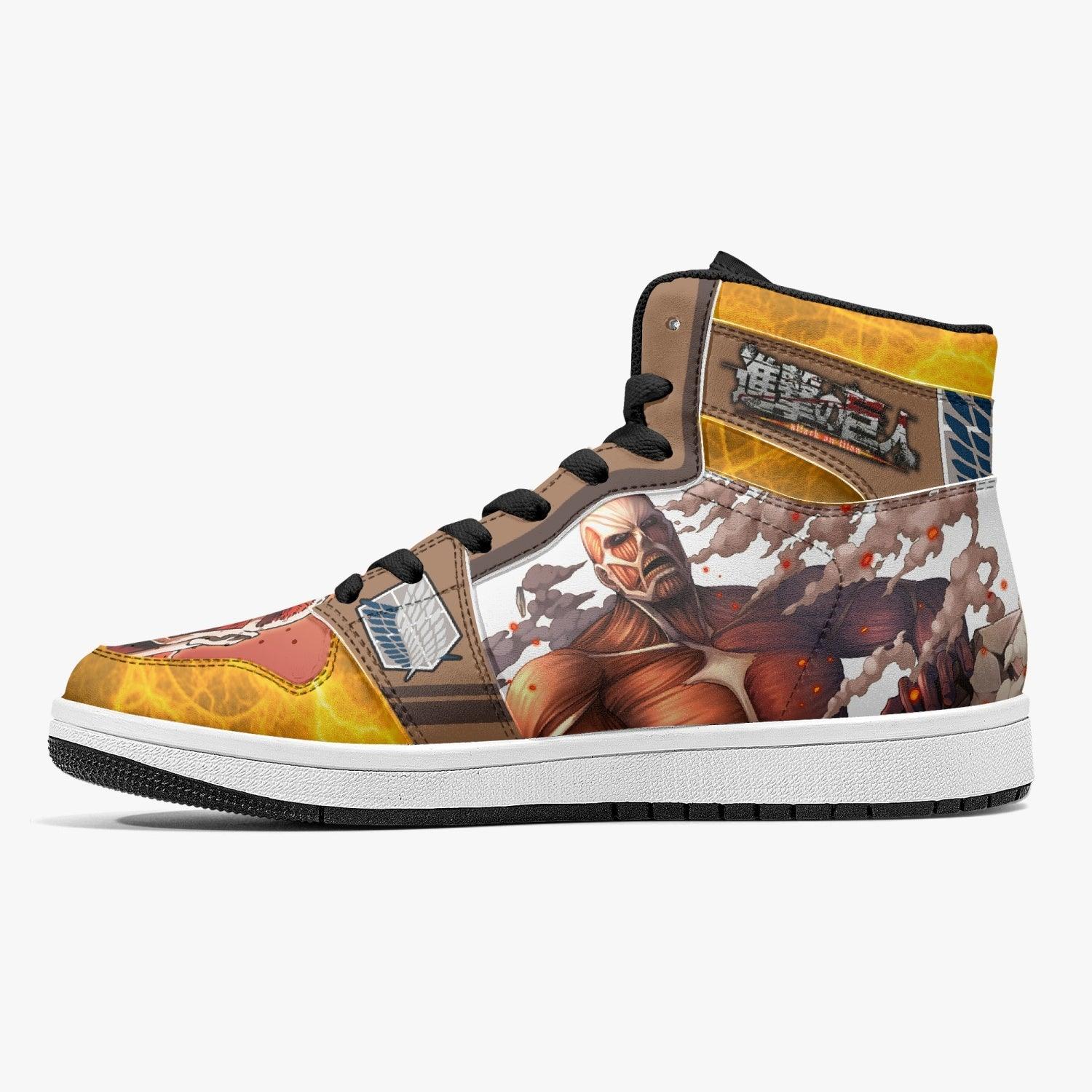 Morukai "Bertholdt Hoover Colossal Titan Shingeki no Kyojin Mid 1 Basketball Shoes