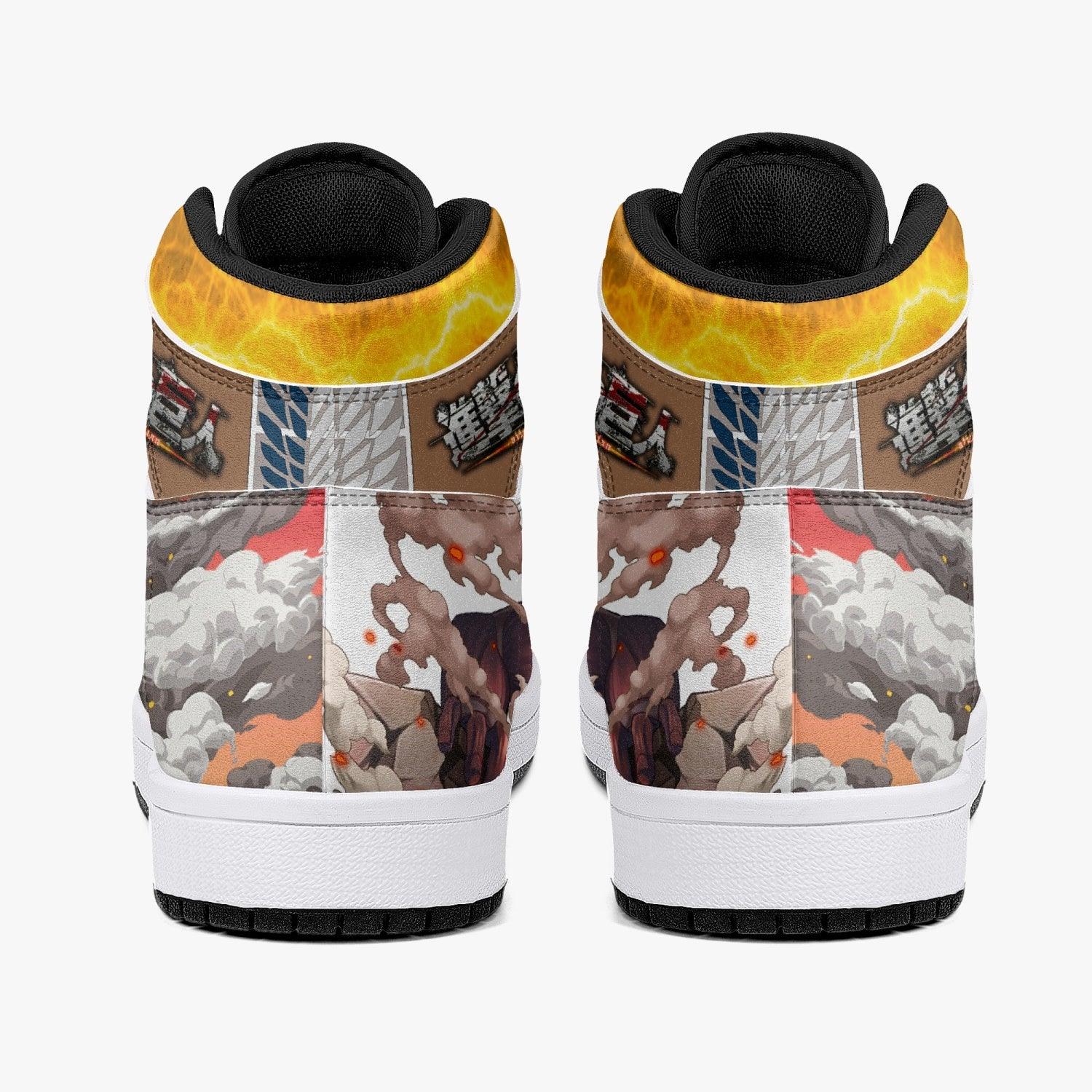 Morukai "Bertholdt Hoover Colossal Titan Shingeki no Kyojin Mid 1 Basketball Shoes