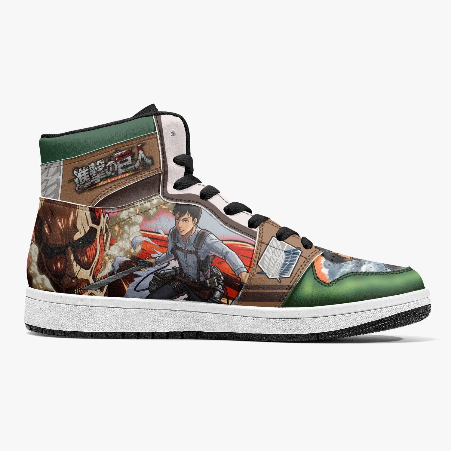 Morukai "Bertholdt Hoover Revelation Shingeki no Kyojin Mid 1 Basketball Shoes