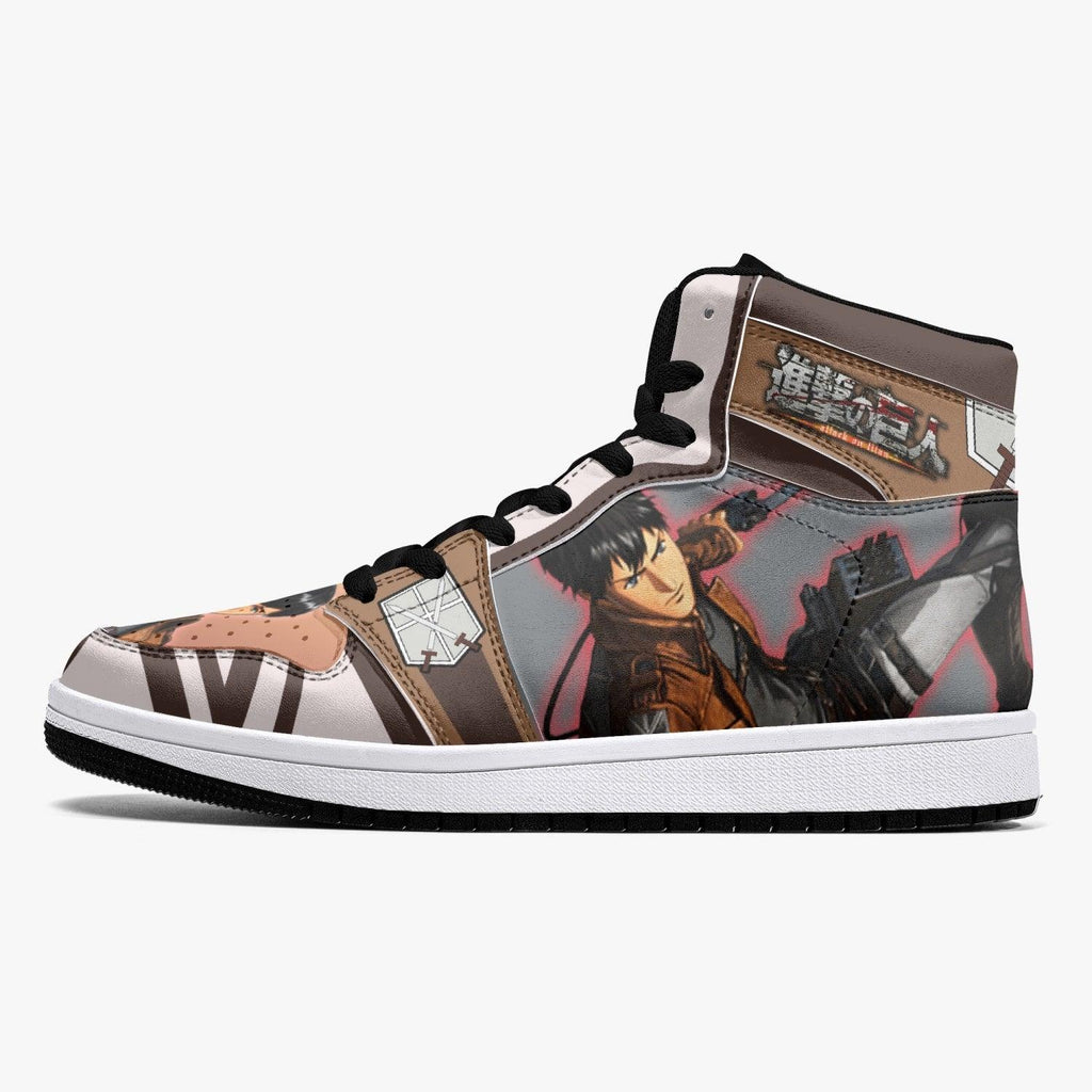 Morukai "Bertholdt Hoover Training Corps Shingeki no Kyojin Mid 1 Basketball Shoes
