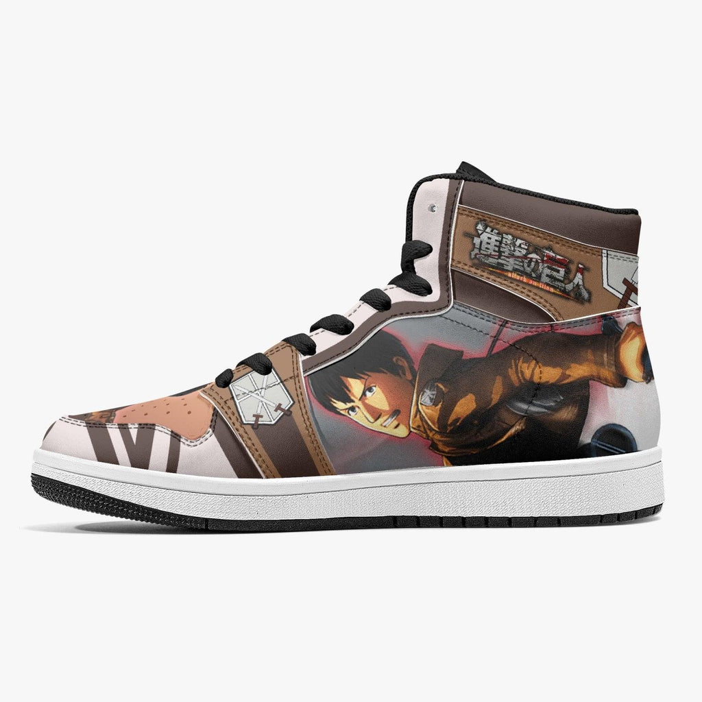 Morukai "Bertholdt Hoover Training Corps Shingeki no Kyojin Mid 1 Basketball Shoes