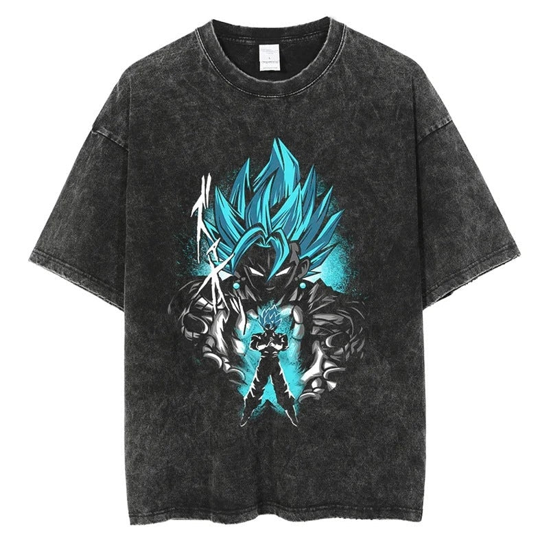 Morukai "Vegito" Dragon Ball Vintage Washed Oversized T-Shirt
