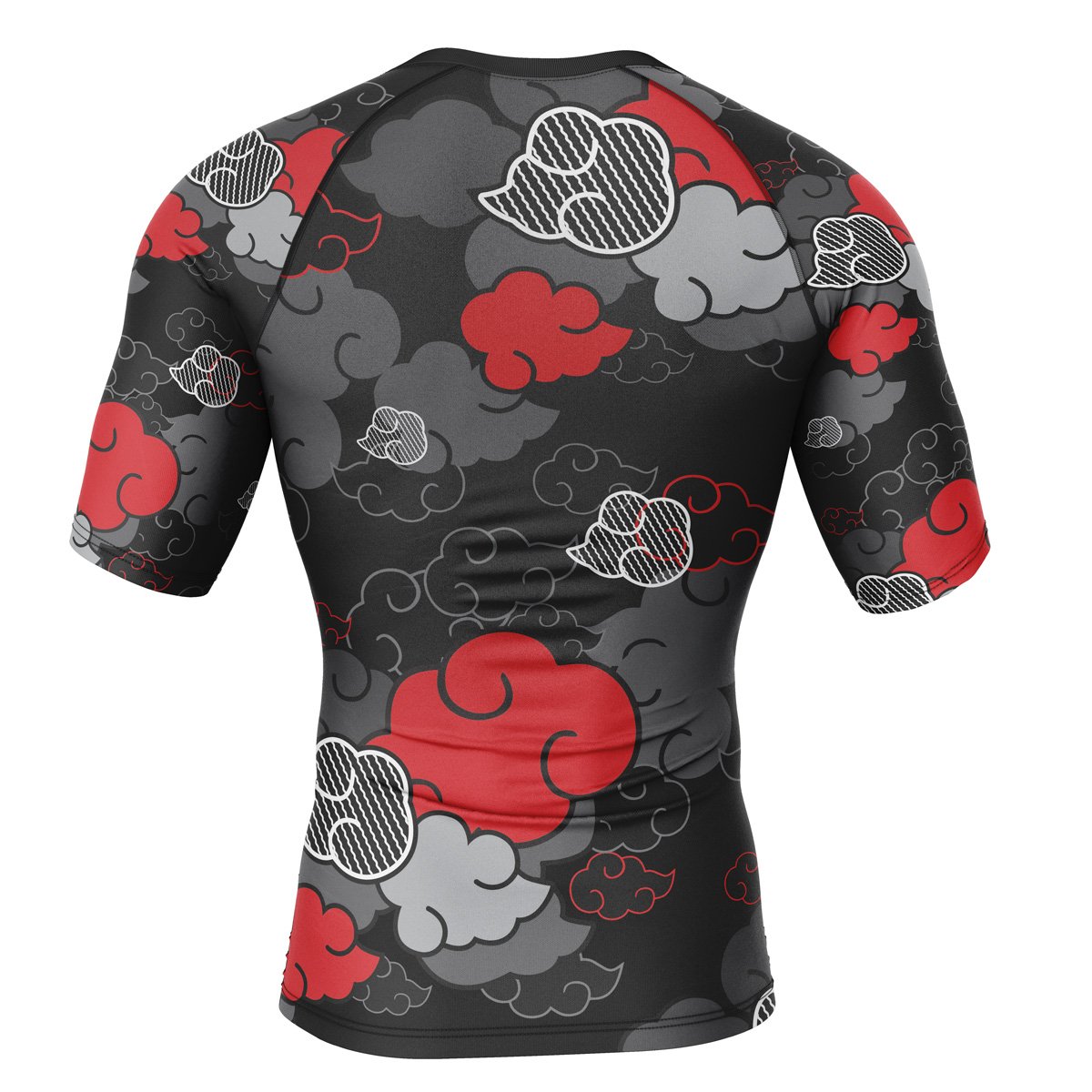 Morukai "The Akatsuki" Naruto Short Sleeve Rash Guard Compression Shirt V1
