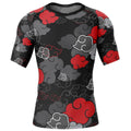 Morukai "The Akatsuki" Naruto Short Sleeve Rash Guard Compression Shirt V1