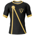 Morukai "Black Bull Black Clover Short Sleeve Rash Guard Compression Shirt