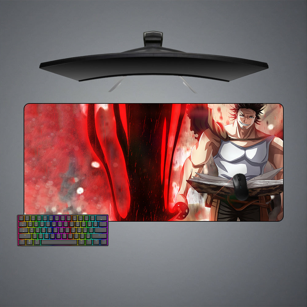 Morukai "Yami Sukehiro" Black Clover Gaming Mouse Pad