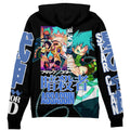Morukai "Black Star Soul Eater Streetwear Zip Hoodie Jacket
