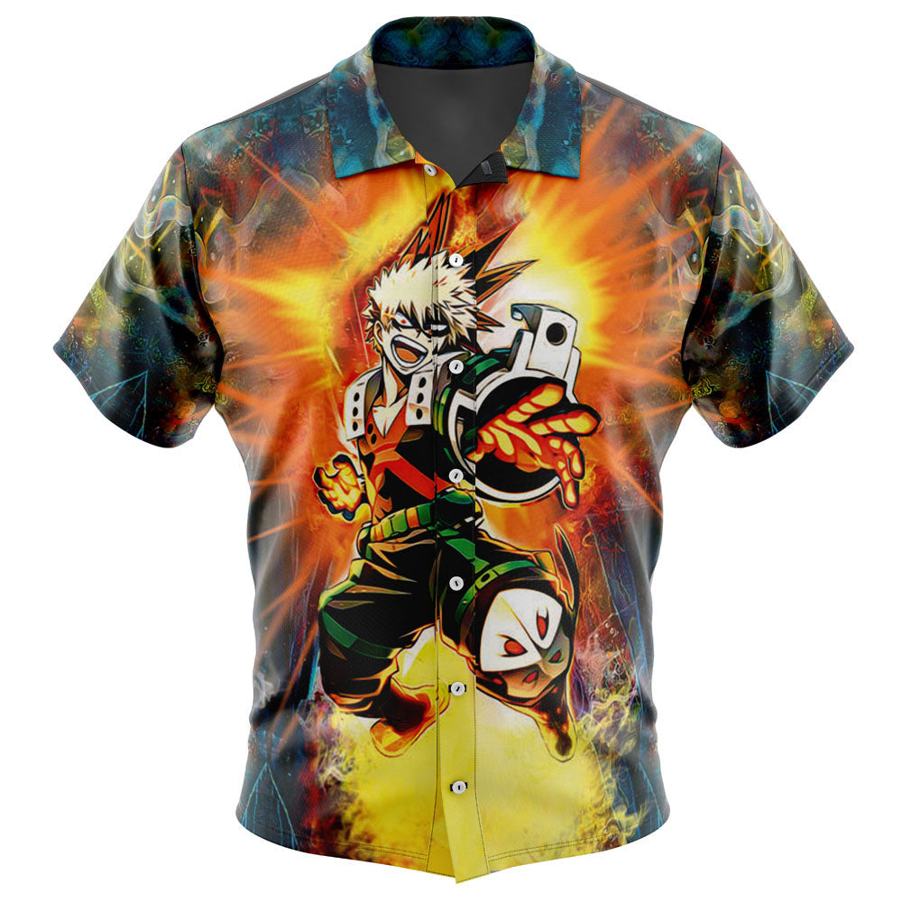 Morukai "Dynamight Bakugo" My Hero Academia Hawaiian Shirt