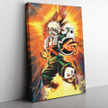 Morukai "Blazing Bakugo My Hero Academia Vertical Canvas Print Wall Art