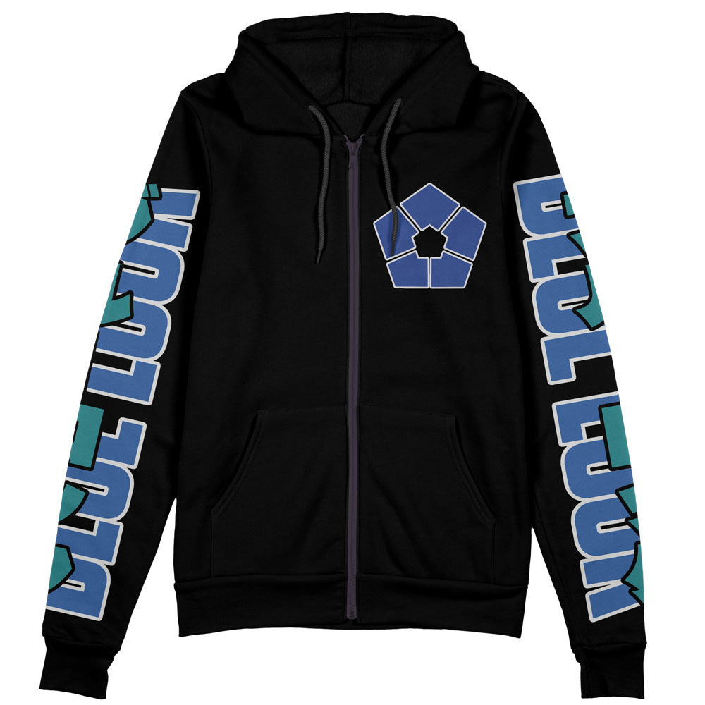 Morukai "Blue Lock Eleven Core" Blue Lock Streetwear Zip Hoodie Jacket