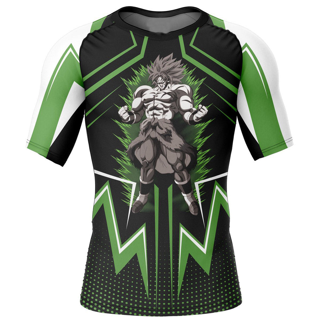Morukai "Broly Dragon Ball Z Short Sleeve Rash Guard Compression Shirt