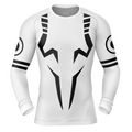 Morukai "Sukuna Black Marks Jujutsu Kaisen Long Sleeve Rash Guard Compression