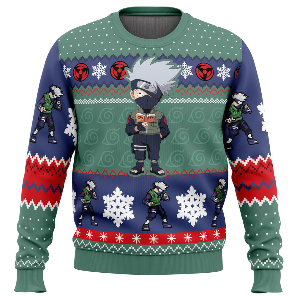 Morukai "Christmas Chibi Kakashi Hatake Naruto Christmas Sweater