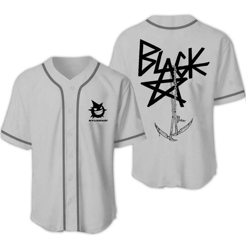 Morukai "Black☆Star Chain Scythe" Soul Eater Baseball Jerseys V2