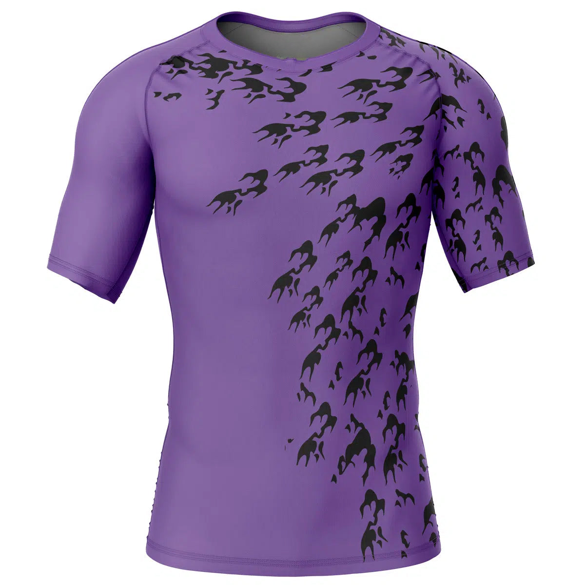 Morukai "Curse Mark Naruto Short Sleeve Rash Guard Compression Shirt