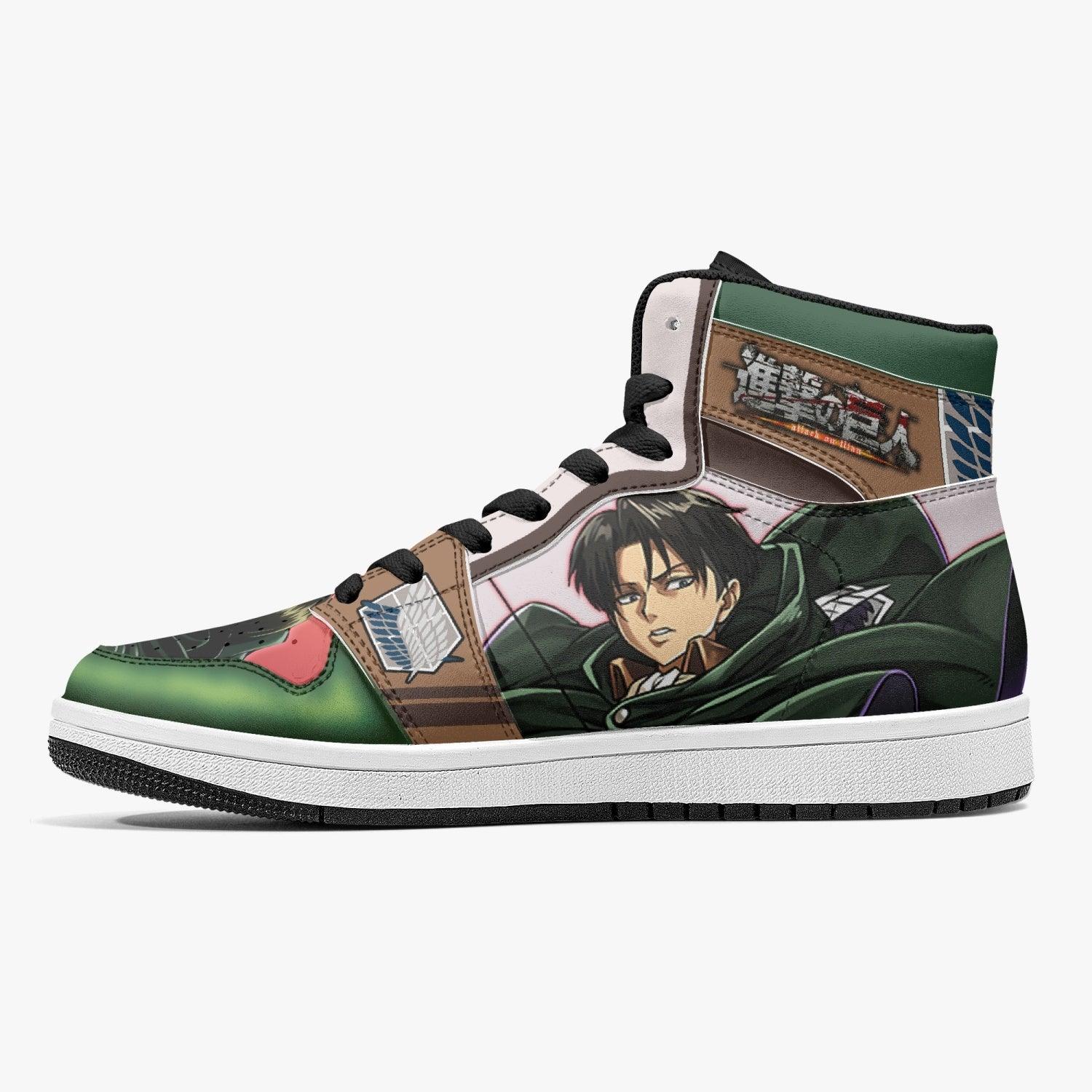 Morukai "Captain Levi Shingeki no Kyojin Mid 1 Basketball Shoes