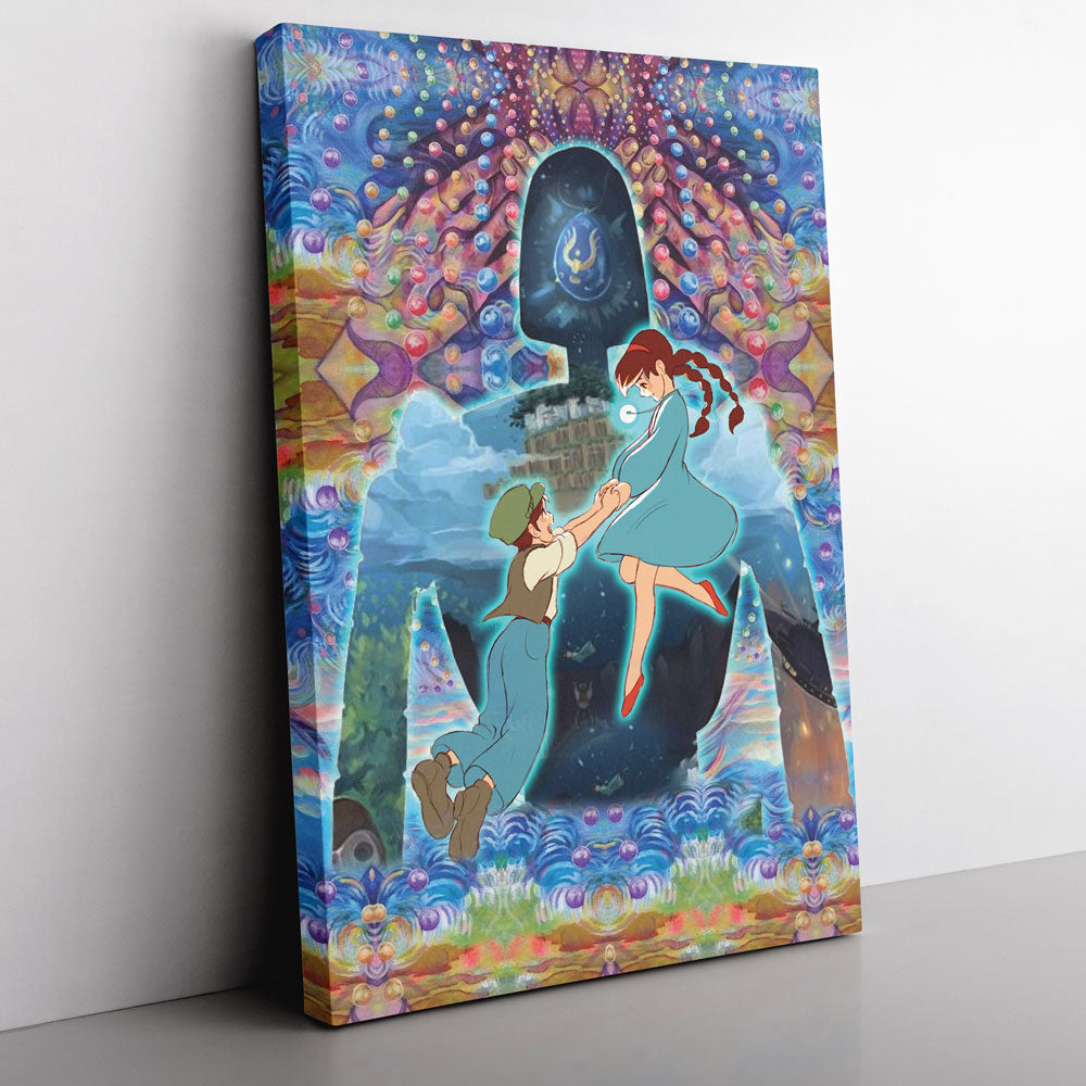 Morukai "Castle in the Sky Studio Ghibli Canvas Print Wall Art