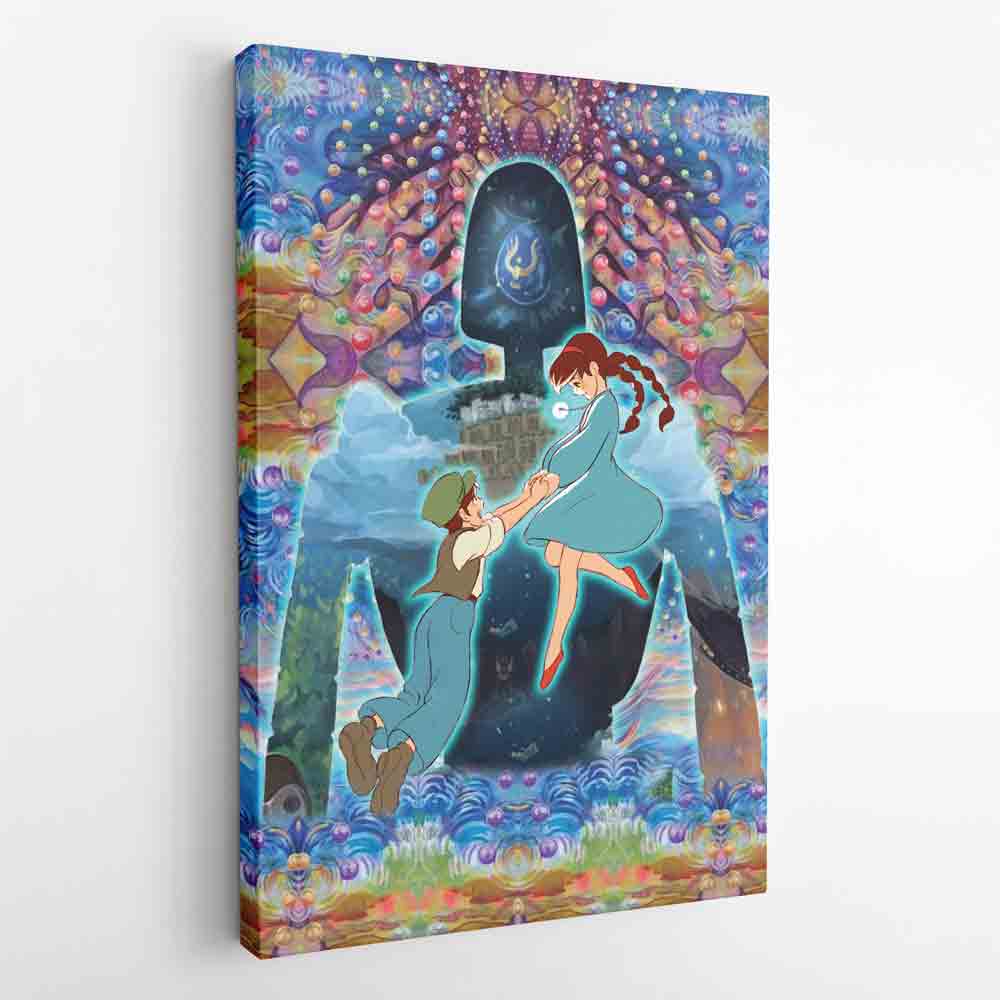 Morukai "Castle in the Sky Studio Ghibli Canvas Print Wall Art