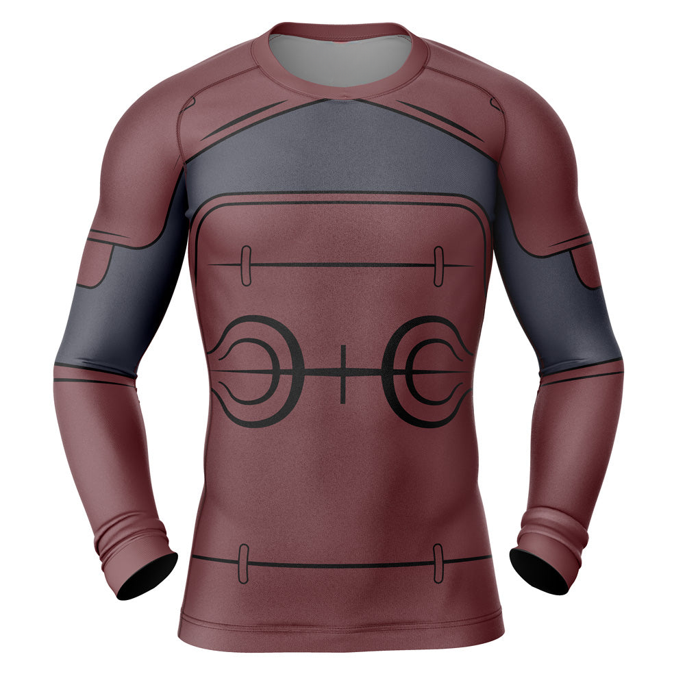 Morukai "Hashirama Senju Naruto Long Sleeve Rash Guard Compression
