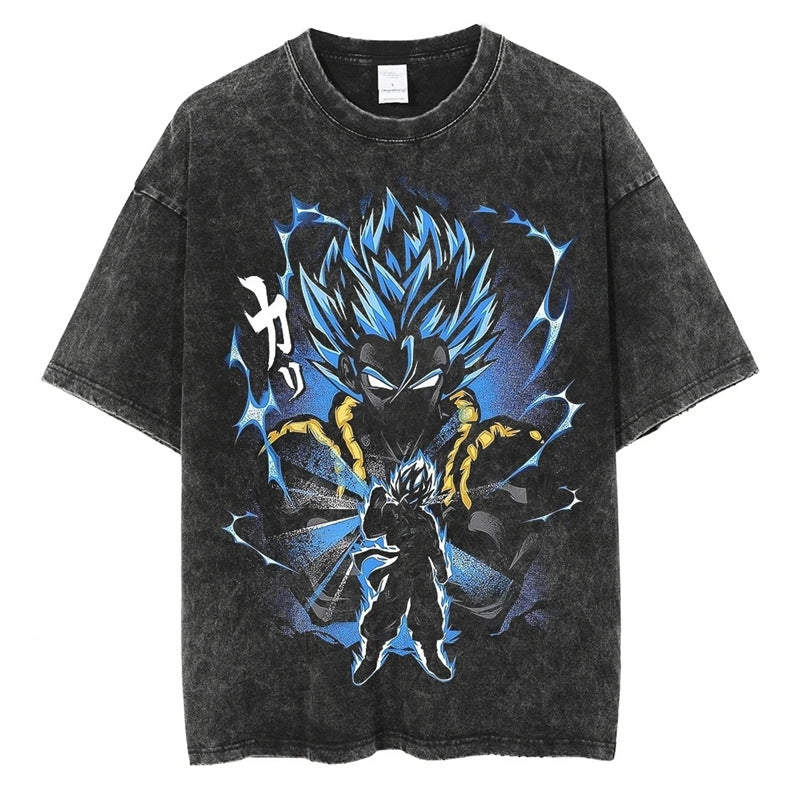 Morukai "Gogeta" Dragon Ball Z Vintage Washed Oversized T-Shirt