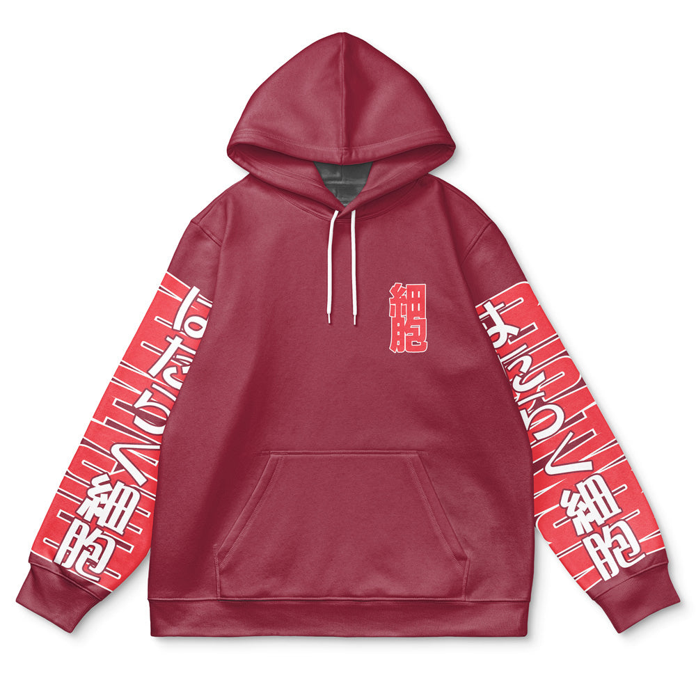 Morukai "Red Blood Cell" Cells at Work! Streetwear Hoodie