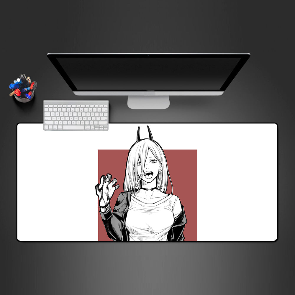 Morukai "Power Drawing" Chainsaw Man Gaming Mouse Pad