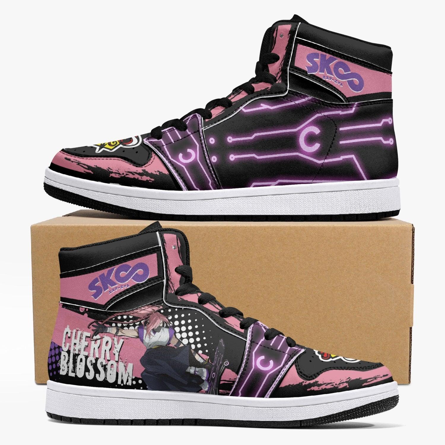 Morukai "Cherry Blossom SK8 the Infinity Mid 1 Basketball Shoes