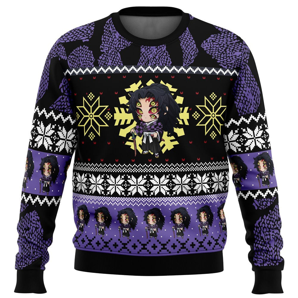 Morukai "Chibi Christmas Kokushibo Demon Slayer Ugly Sweater