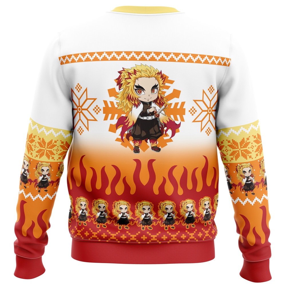 Morukai "Chibi Kyojuro Rengoku" Demon Slayer: Kimetsu no Yaiba Ugly Sweater
