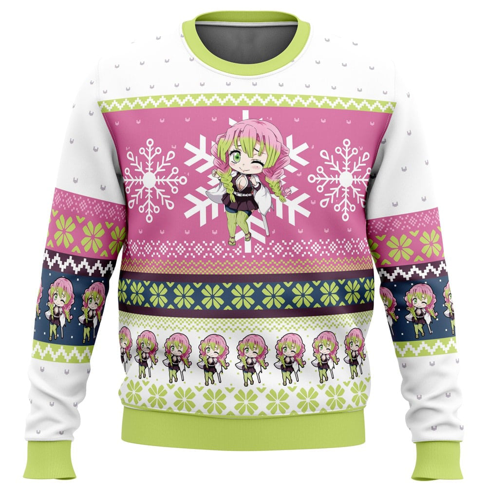 Morukai "Chibi Christmas Mitsuri Kanroji Demon Slayer Ugly Sweater