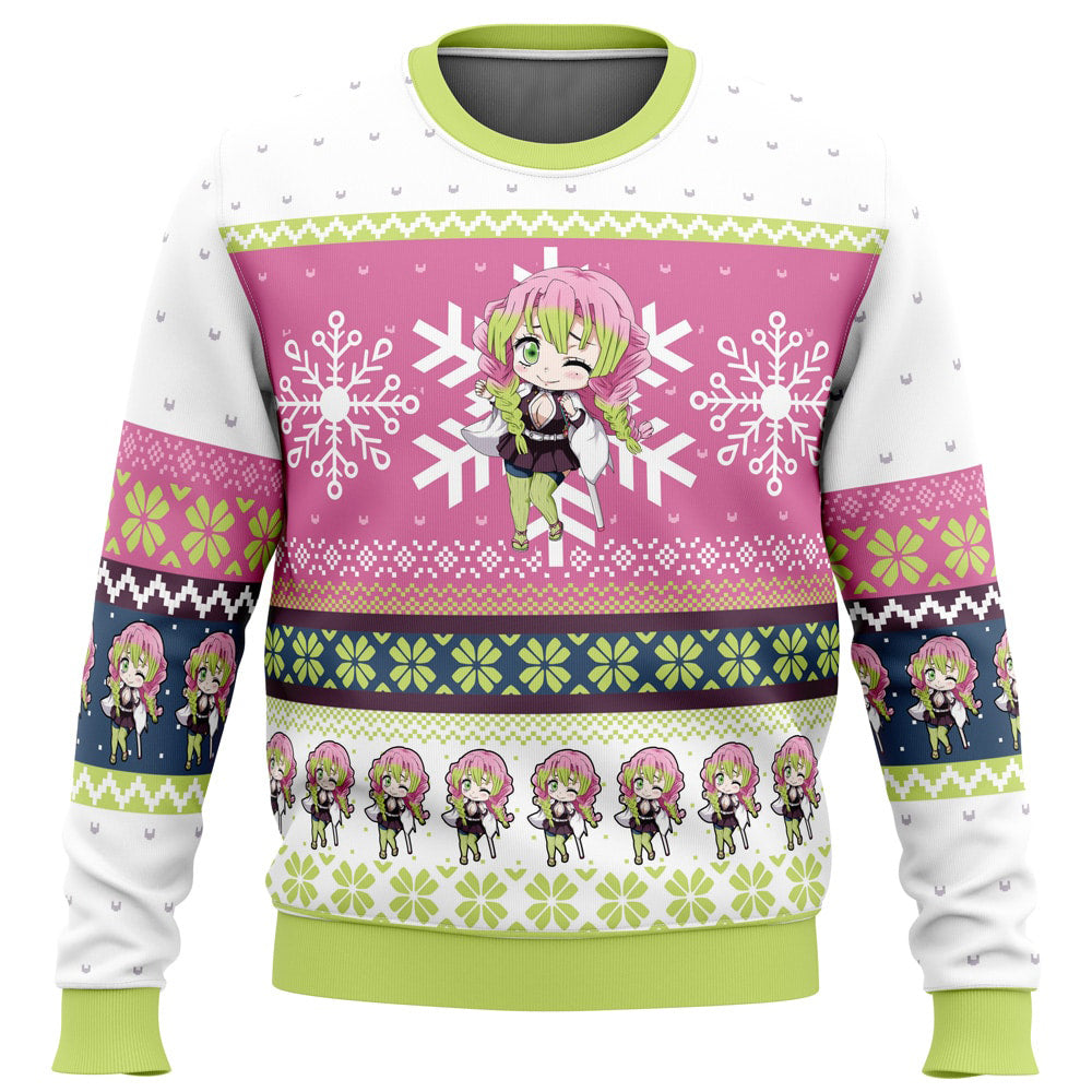 Morukai "Chibi Christmas Mitsuri Kanroji Demon Slayer Ugly Sweater