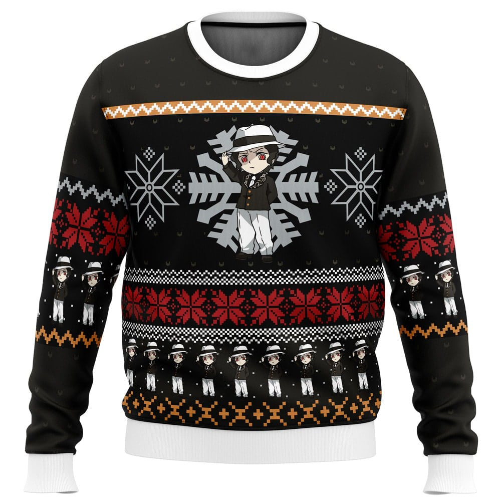 Morukai "Chibi Christmas Muzan Kibutsuji Demon Slayer Ugly Sweater
