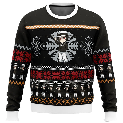 Morukai "Chibi Christmas Muzan Kibutsuji Demon Slayer Ugly Sweater