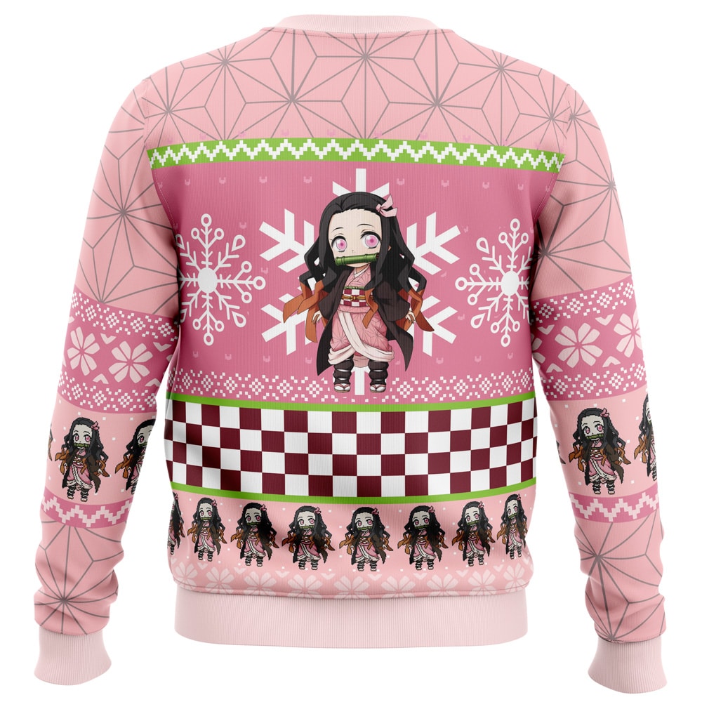 Morukai "Chibi Nezuko Kamado" Demon Slayer: Kimetsu no Yaiba Ugly Sweater