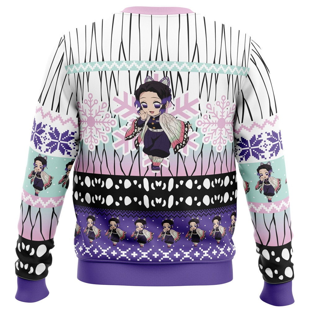 Morukai "Chibi Christmas Shinobu Kocho" Demon Slayer: Kimetsu no Yaiba Ugly Sweater